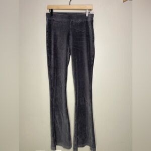 Aerie Gray Corduroy Flare Pants